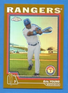 Eric Young Rangers 2004 Topps cromado dorado #451 - Imagen 1 de 1