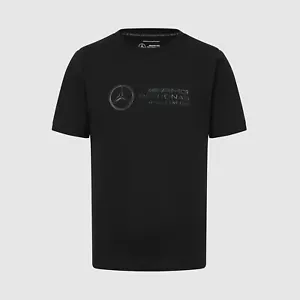 Authentic Mercedes-AMG F1 Stealth Logo T-shirt - Black XL - Picture 1 of 6