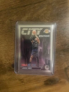 2023-24 Panini NBA Hoops Premium Stock - City Edition Silver LeBron James - Picture 1 of 1
