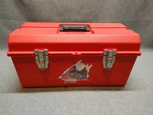 Vintage Contico Tuff-E Tuff Box 19" w/ Tray Utility Tool Box Made in USA - Picture 1 of 15