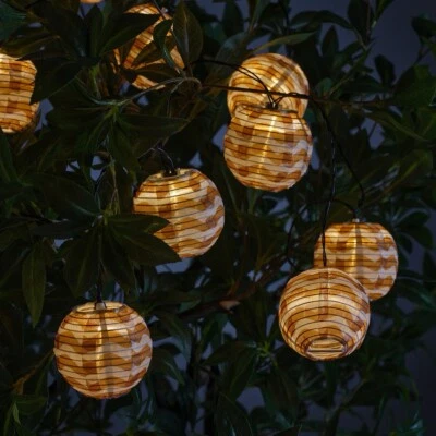 SOLVINDEN 12 Lights LED String Light IndoorOutdoor Battery Operated Yellow Waves - Image 1 of 4