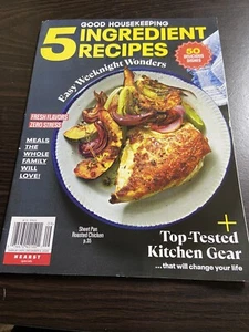 Good Housekeeping Magazine 5 INGREDIENT RECIPES 50 Delicious Dishes 2024 New - Picture 1 of 6