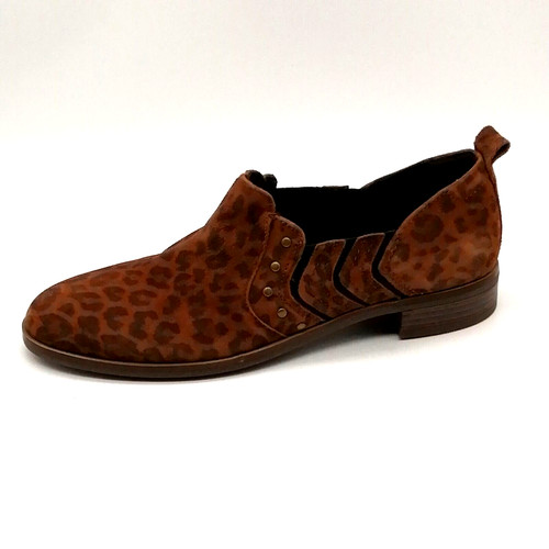 Mocassini da donna Collection by Clarks marrone stampa leopardata tacco a blocco 7