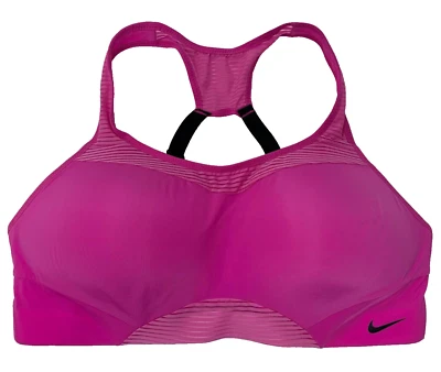 NIKE [S] (A-C)] Women's ALPHA High Support Sports/Yoga Bra, Fuchsia, DH7400-623 - Image 1 of 2