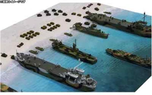PIT ROAD SPS04 1/700 WWII Iwo Jima Landing Operation Diorama Set Modelo Kit - Imagen 1 de 10