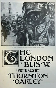 1906 Thornton Oakley Illustrations of the London Bus - Picture 1 of 4