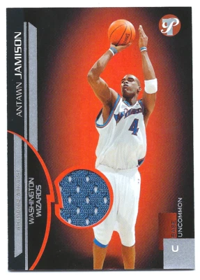 2005 Topps Pristine UnCommon #159 Atawn Jamison Game Worn Jersey 360/500 WIZARDS - Image 1 of 2
