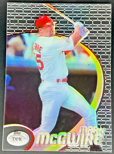 1998 Topps Tek Mark McGwire NM+ St. Louis Cardinals Card #13 Pattern 67