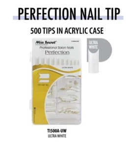 Mia Secret Professional Nail Tips - Perfection - ULTRA WHITE - Picture 1 of 1