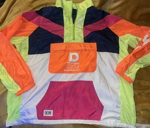 Dope Snow Sport Dash Pullover Neon Green Orange, Pink, 1/4 Zip Neon Size XXL - Picture 1 of 10