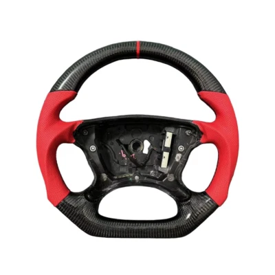 Carbon Fiber Red Steering Wheel for Mercedes-Benz R230 W219 W211 GLS CLK E55 G55 - Изображение 1 из 4