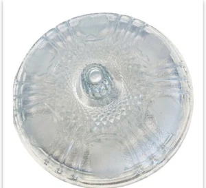 VTG Crystal Cut Candy/Nut Frosted Leaves & Embossed Roses Covered Dish - Picture 1 of 5