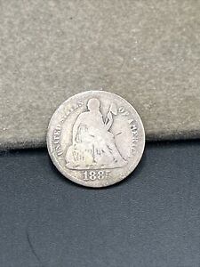 1885-S Silver Seated Liberty Dime US Coin T287