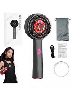 Red Hair Massager, Scalp Massager, Multi-Function Electric Scalp Massage Comb fo - Picture 1 of 10