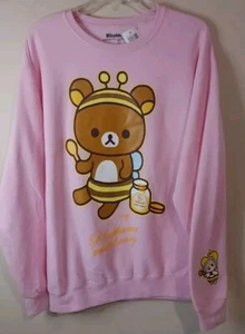 Rilakkuma trifft honigrosa Sweatshirt Biene neu mit Etikett Größe Small heißes Thema - Bild 1 von 9