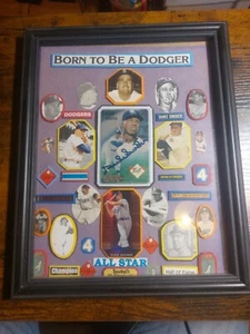 Duke Snider Autographed 1995 B&J TeleCard Framed Collage Baseball - Picture 1 of 2