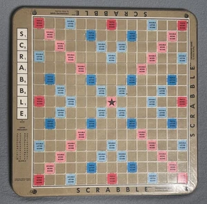 Juego de crucigramas de mesa SCRABBLE 1948 vintage de Milton Bradley - Imagen 1 de 10