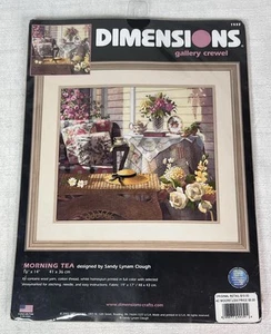 Dimensions Gallery Crewel Morning Tea Stitch Kit New Sealed Vintage 2002 - Picture 1 of 2