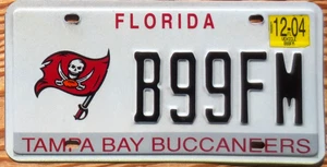 2004 Florida Specialty License Plate Number Tag - Tampa Bay Buccaneers NFL - Bild 1 von 1