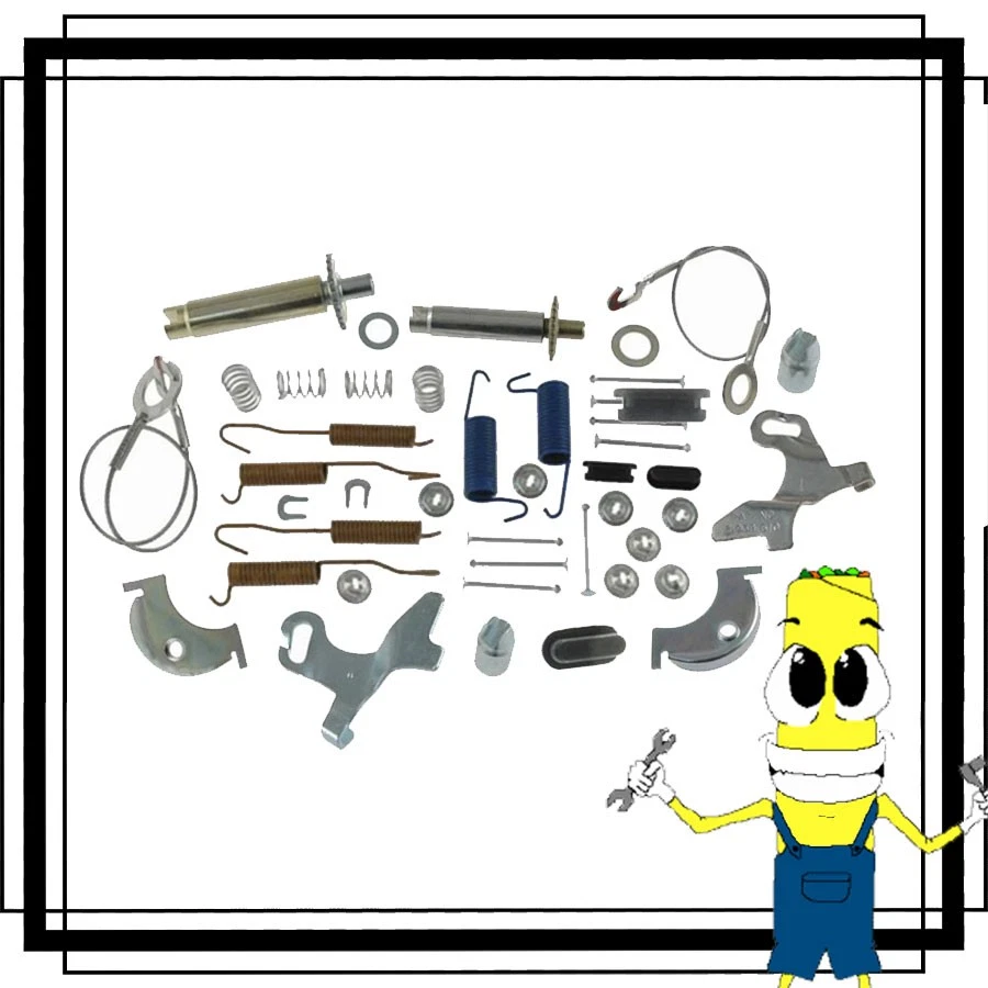 Kit completo de herrajes de tambor de freno delantero para Jeep DJ5 1972-1979 con batería de 11" Foto 1 de 1