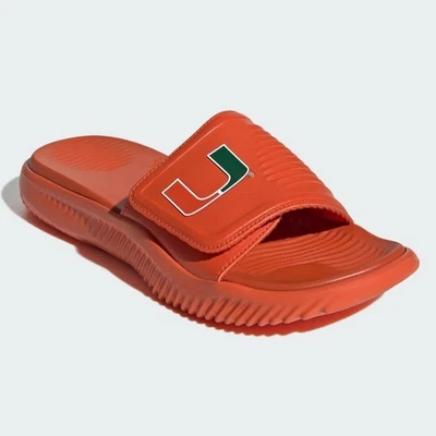 Sandalias Adidas Miami Alphabounce Slide 2.0 Universidad de Miami Unisex Talla M5 W6 Foto 1 de 4