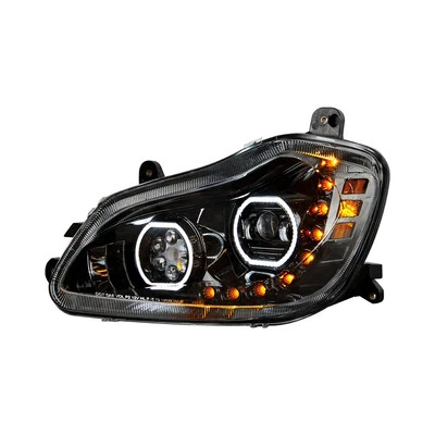 United Pacific 35743 Headlight Assembly, LED, LH, Black Housing, High/Low Beam, — 第 1/4 张图片