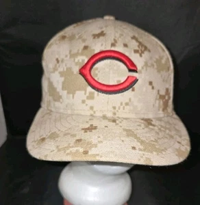 New Era 59Fifty Fitted On-field Beige Dessert Camoflauge Cincinnati Reds Cap - Picture 1 of 11