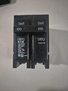 Eaton BR2100 2 Pole 100 Amp 120/240 V Plug in Circuit Breaker - Picture 1 of 6