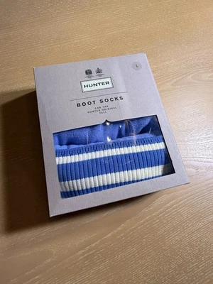 Hunter Boot Calcetines Mujer Grande Alto Natural Blanco Nuevo en Caja Doblada en Esquina Foto 1 de 2