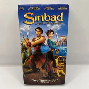 Sinbad: Legend of the Seven Seas VHS 2003 Slip Sleeve Brad Pitt - Imagen 1 de 4