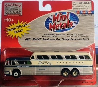 Autobús Mini Metals Chicago Scenicruiser escala 1/87 Foto 1 de 3