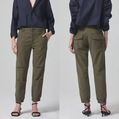 Pantalón utilitario Citizens of Humanity Agni verde azulado 26 Foto 1 de 4