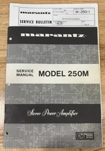 Marantz 250M Service Manual - NOT A COPY - Service Bulletin Copies - Picture 1 of 3