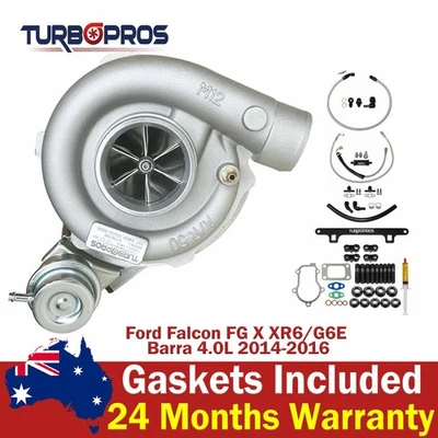 Billet Turbo + Alimentación de aceite, retorno, línea de agua y soporte para Ford Falcon FG X 4,0 L Foto 1 de 4