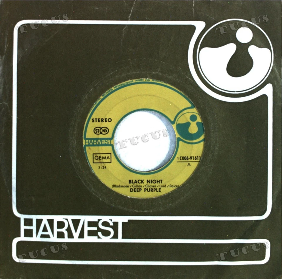 Deep Purple - Black Night / Living Wreck 7" (VG) .* - Image 1 of 1