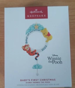 Hallmark 2023 Keepsake Disney Winnie the Pooh Baby's First Christmas 24-28 - Picture 1 of 3