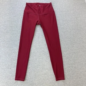 TESLA Slim Stretch Fit Active Red Gym Yoga Athletic Capri Leggings Womens Sz Med - Picture 1 of 7