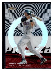 2005 finest refractor Mike Piazza 42/399 mets a2