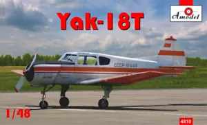 Jakowlew Jak-18T "Red Aeroflot" Maßstab 1/48 - Plastik Modellbausatz AMODEL 4810 - Bild 1 von 6