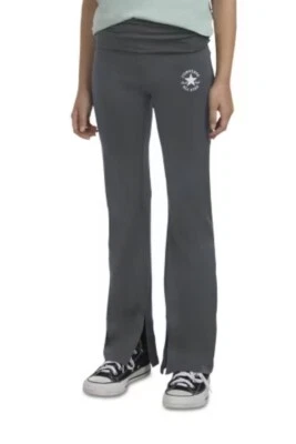 Leggings acampanados plegables Converse para niñas - gris carbón grandes Foto 1 de 4