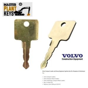 Llave de encendido de cargador compacto Volvo 2810191 también se adapta a Champion y Zettelmeyer - Imagen 1 de 1