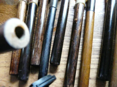 lot 20 manches anciens ombrelles bois et corne idéal porte manteau chapeau - Photo 1/4