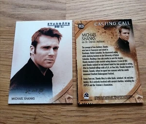 Stargate Season 7 Casting Call Insert Trading Card CC3 Michael Shanks - Bild 1 von 1
