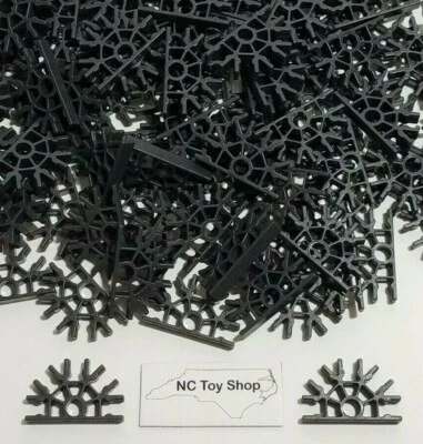 100 K'NEX Rare Dark Gray Connectors 5 Position Standard (Yellow Size) KNEX - Image 1 of 3