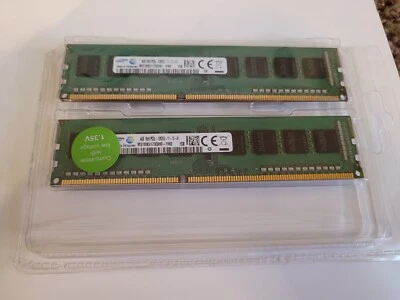 TWO M378B5173QH0-YK0 4GB PC3-12800 DDR3-1600MHz non-ECC Unbuffered 240 PIN - Image 1 of 2