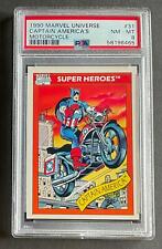 1990 Impel Marvel Universe Captain America 's Motorcycle #31 PSA 8