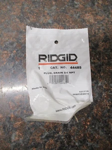 NEW Ridgid 44485 E1376-1 Drain Plug 3/4" NPT FREE SHIPPING - Picture 1 of 3