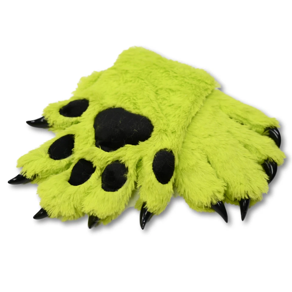 Fursuit Costume Five Finger Paw Gloves with Claws USA SELLER - Image 1 of 4