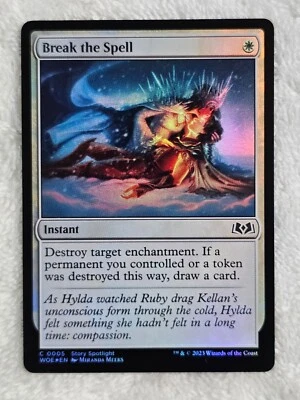 MTG Break the Spell FOIL - Wilds of Eldraine (WOE) #5 Magic Card NM - Image 1 of 4