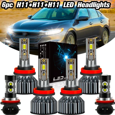 Светодиодные противотуманные фары дальнего и ближнего света для Nissan X-Trail 2015-2019 6 шт. - Изображение 1 из 4